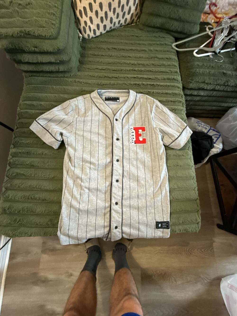 Empyre Sports Div. Pinstripe Button-Up Baseball Jersey